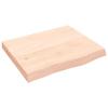 VidaXL Wall Shelf 60x50x6 Cm Solid Untreated Oak Wood 363532