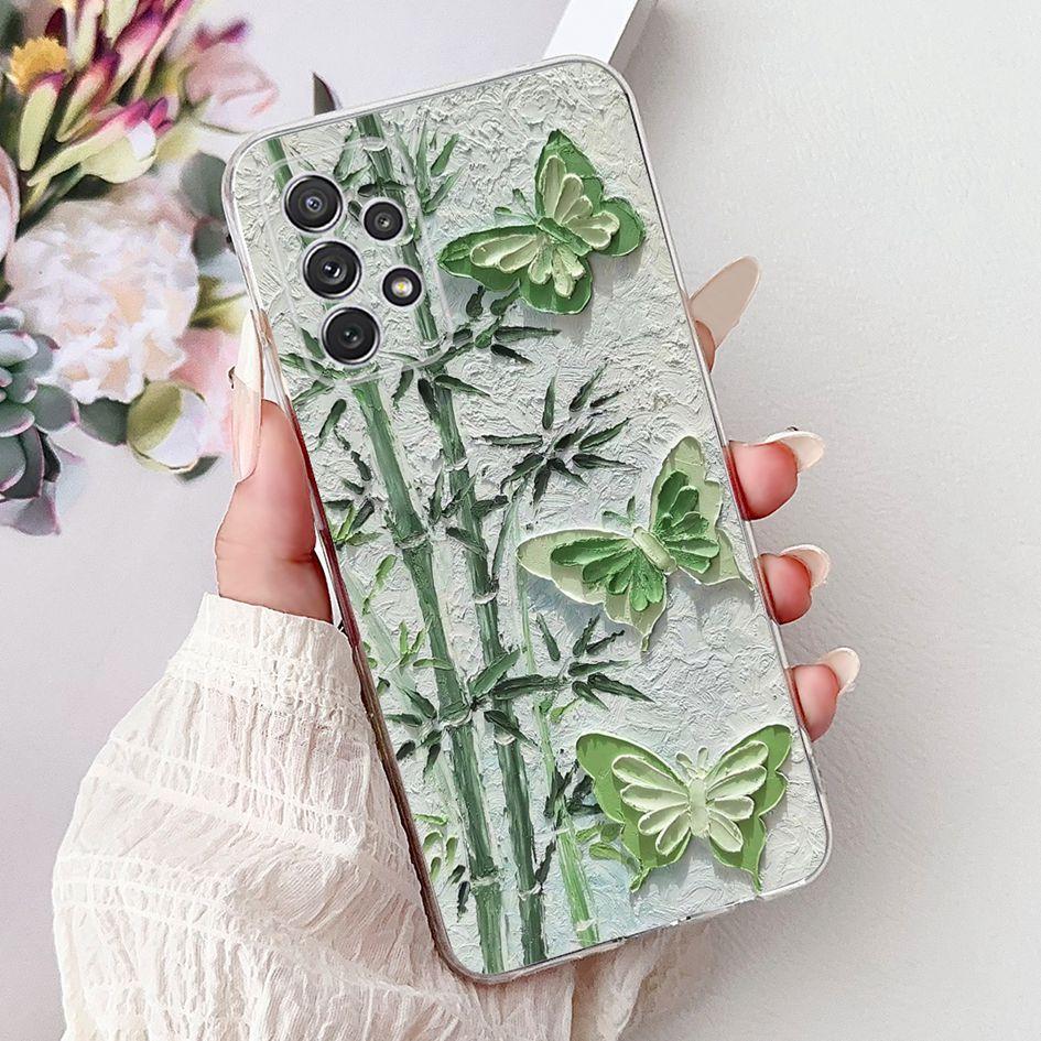 For Samsung Galaxy A52 Case SM-A525F Cover New Stylish Flower Butterfly Soft Silicone Phone Cases For Samsung A72 A52s 5G Fundas