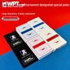 WPT Texas Hold'em Poker Waterproof Large Print Frosted PVC Playing Cards - Durable, Fold-Resistant, Customizable