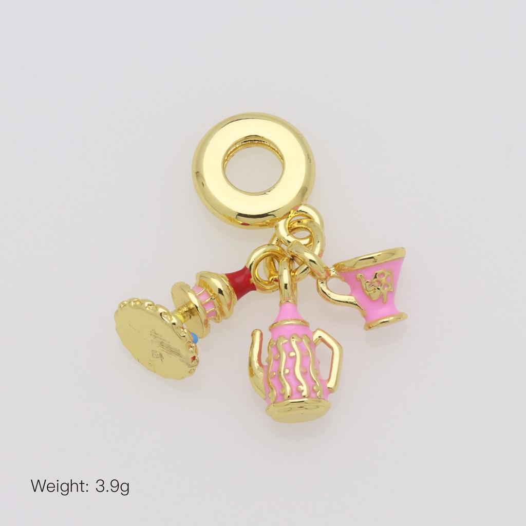 Cute Sweet Wind Boy Girl Balloon Bike Bike Cone Cat Dripping Panjiadora Bracelet Pendant