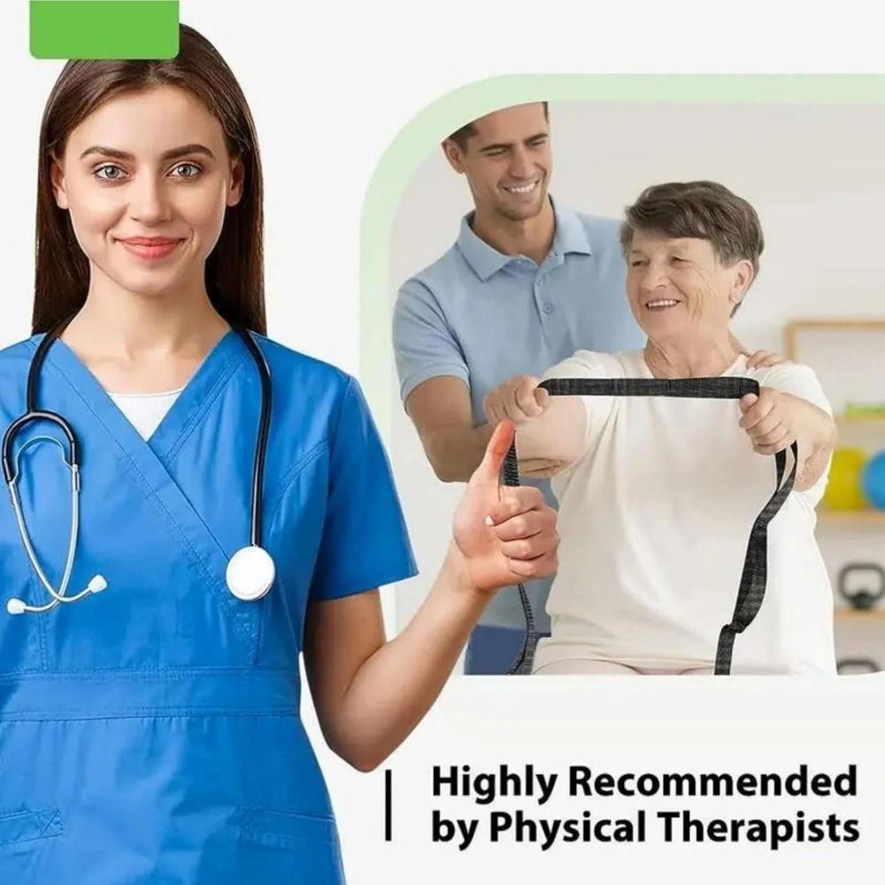 Breathable Yoga Stretch Band 10 Loops Stretch Out Strap with Loops Gym Exercise