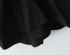 Elegant French-Inspired Backless V-Neck Halter Dress with Pleats and Wide Hem