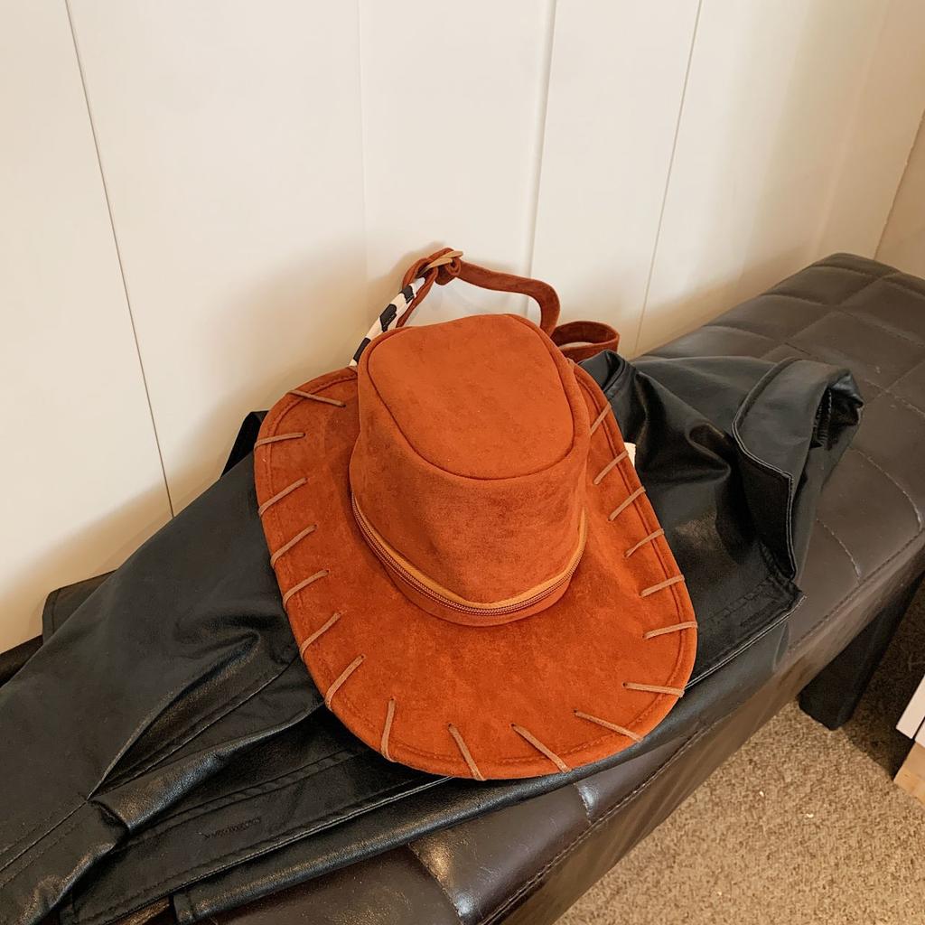 Cute Cartoon Hat Backpack, Creative And Fun Travel Backpack.