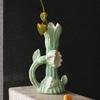 Keramik Handgefertigte Kunstvase Ast Blumenstrauß Vase Blumenarrangement Zubehör Terrarium Heimdekoration Zubehör