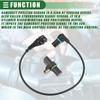 Motoforti Engine Camshaft Position Sensor, Cam Position Sensor, for BMW 325CI 2001-2006, ABS Metal, No.12147539165, Black, 1 Set