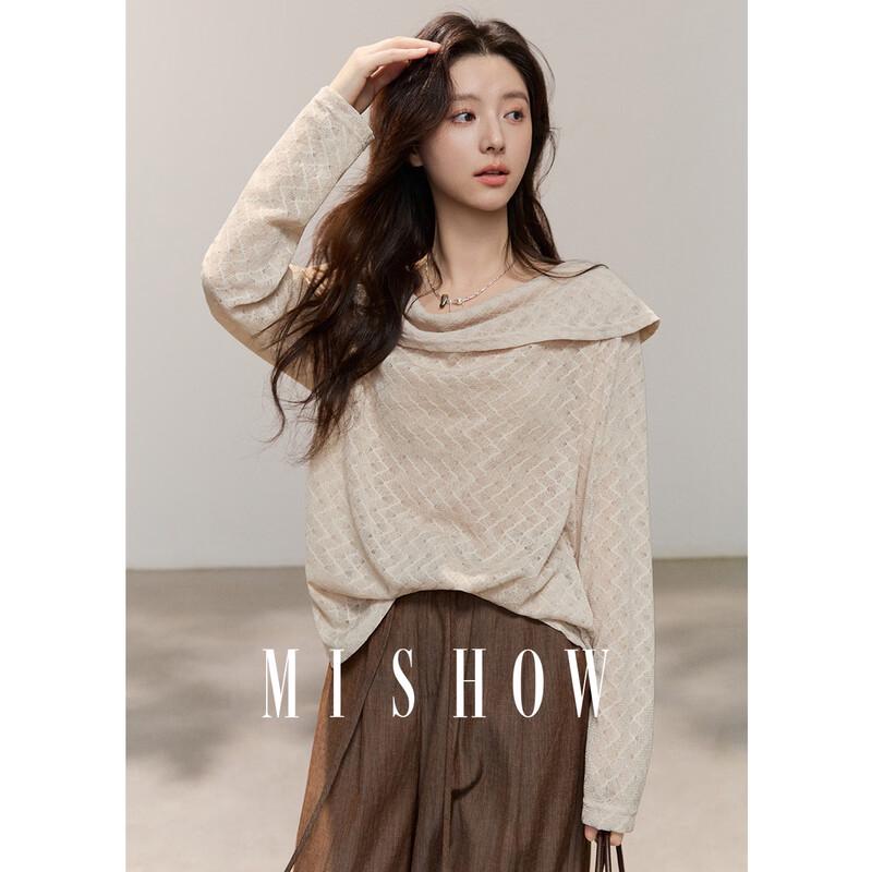 

Women s Relaxed Fit Stack Collar Cutout Knit Top L