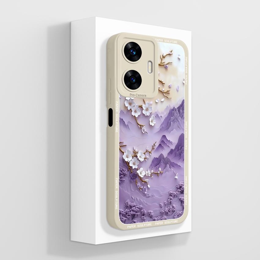 Beautiful Love Heart Phone Covers For Realme C55 C35 C25 C20 C15 C11 C21Y C25Y Soft Liquid Silicone Bumper Anti Drop Protection Case For Realme Casing
