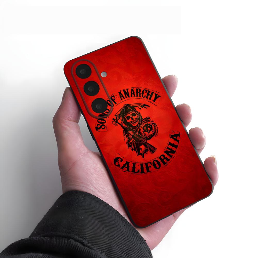 S-Sons Of Anarchy TV Phone Case For Samsung S26 S25 Plus S20 S20 Plus S22 Ultra S23 FE S21 Plus S21 Ultra Soft Cover