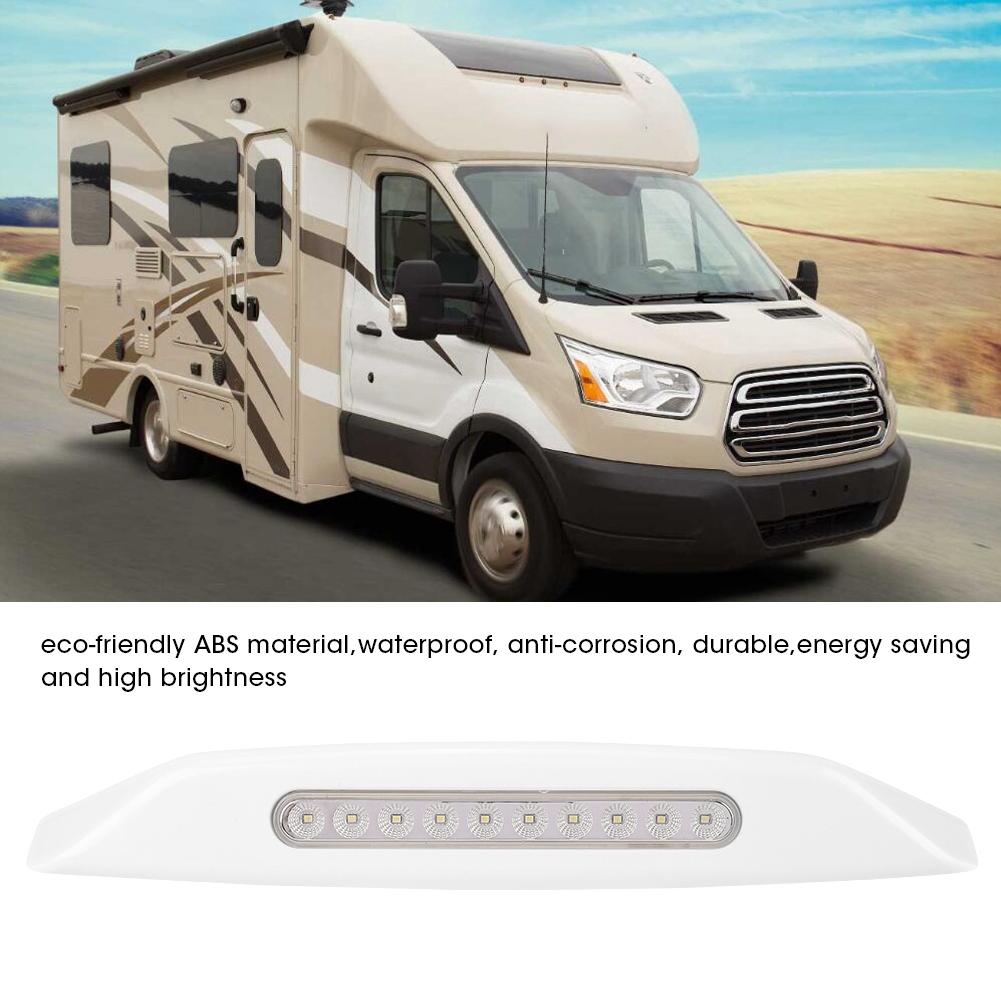 LED Waterproof Durable White Car Yacht RV Trailer Motorhome Sunshade Lamp LED Light 12V 3W