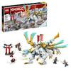 Lego® ninjago 71786 la créature dragon de glace de zane, jouet 2-en-1, figurine de dragon et minifigurines