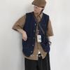 Retro Multi-pocket Tooling Denim Vest Men's and Women's New Casual Sleeveless Stacked Top Loose Coat Trendy