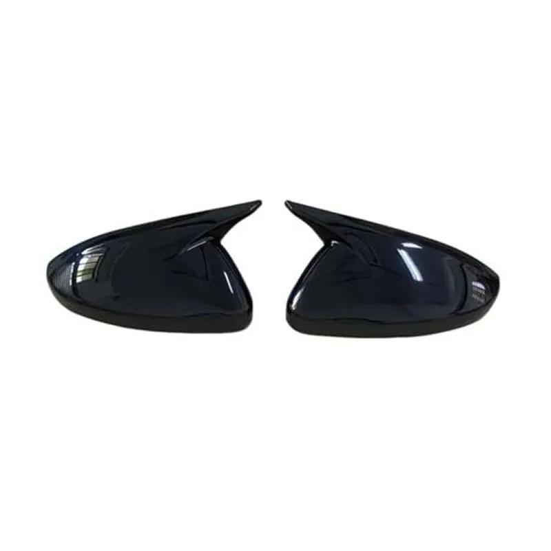 Car Rearview Side Mirror Cover Wing Cap Fit For VAUXHALL Corsa D & E 2006- Rear View Case Trim Carbon Fiber