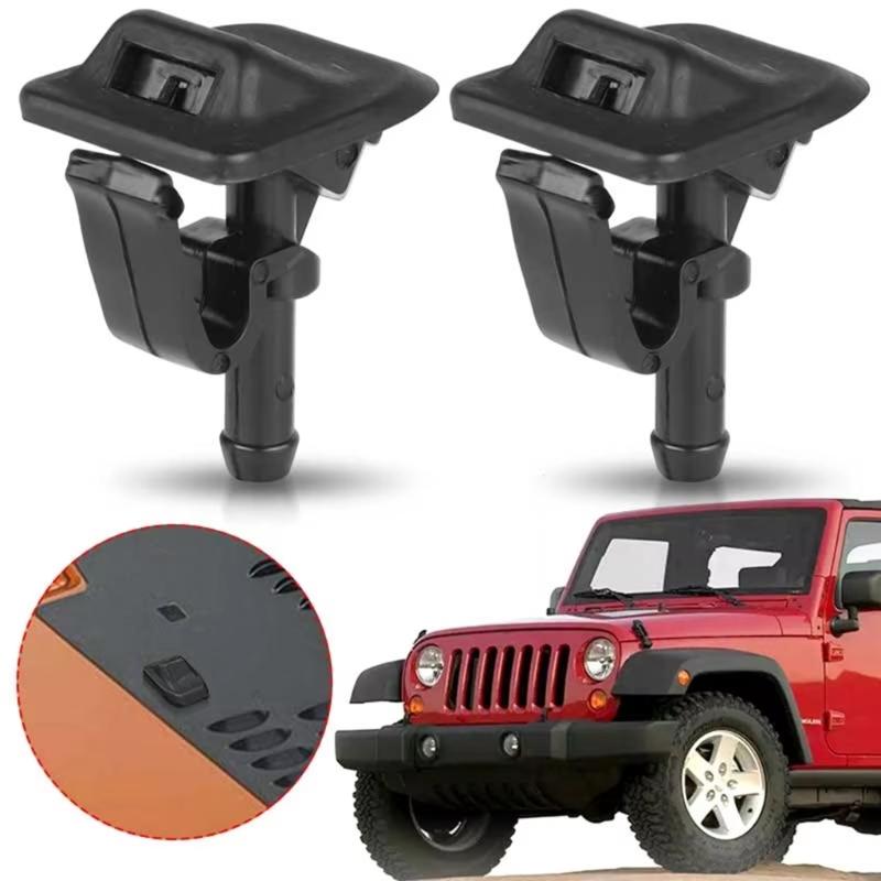 Quick Connect Washer Jet Nozzle Heavy Duty Plastic Corrosion Resistant Windshield Nozzles 55156728AB for Automotives Use