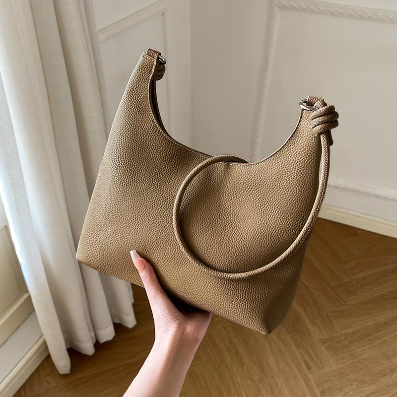 Mrs. Qiao 2025 New Bag Single Shoulder Bag Women's Tote Bag Daily Commute Versatile Genuine Leather Women's Bag