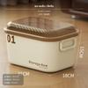 21.8L Large Storage Box, Stackable Organizer Bin, Plastic Closet Toy Container with Lid,