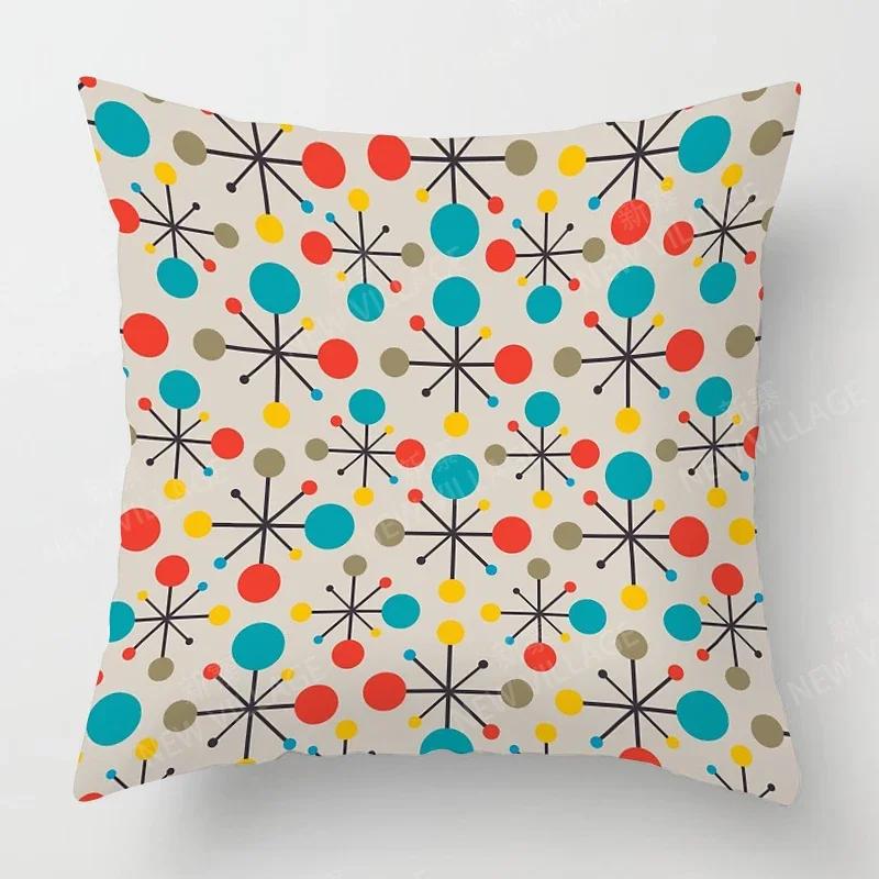 Nordic Fall Home Decor Autumn Throw Pillow Case Sofa Cushion Cover Modern 45x45cm 45*45 50x50 60x60cm 40*40 40x40 Geometry 60*60