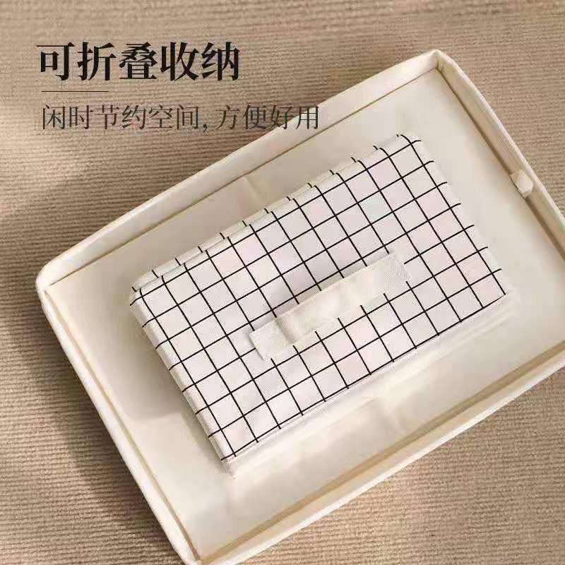 Foldable Fabric Storage Box With Lid Dustproof Clothes Organizer Closet Bedroom Drawer