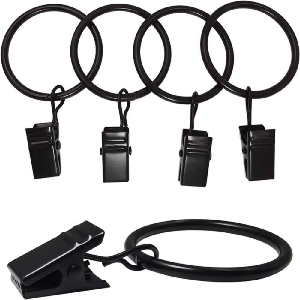 Low Noise Curtain Rings Heavy Duty Roman Circles Retro Hanging Hooks  For Curtains Rods