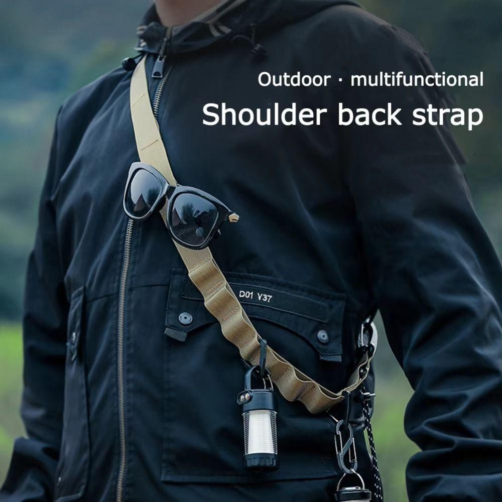 

Loop Design Camping Shoulder Straps Adjustable Outdoor Storage Sling Belt Travel темно-сірий колір