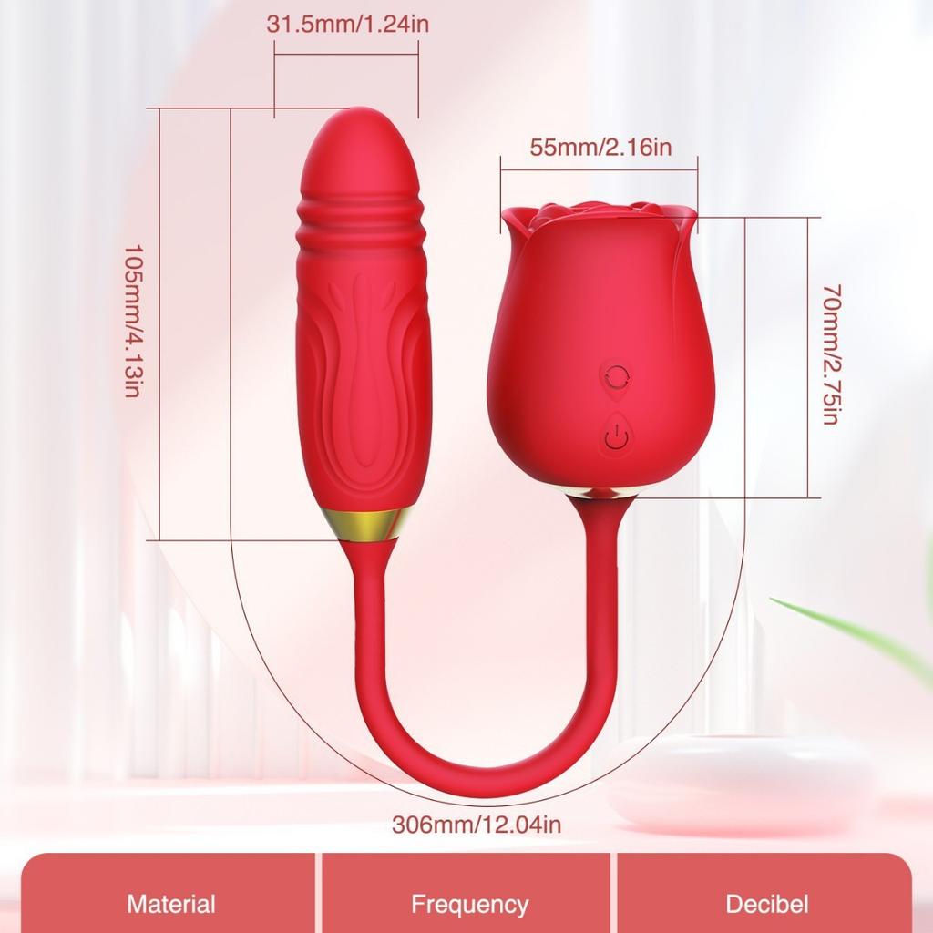 Female Flower Non Flower Vibrating Rose Egg Vibrator Adult Sex Toy Sucking Massage Sex Toy