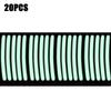 20 Pezzi Strisce Adesive Riflettenti Colorate per Mozzo Ruota Auto Moto Adesivo Decalcomania Styling Auto Decalcomanie Accessori Decor Auto Moto