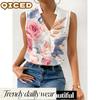 Women's Fashion Casual Sleeveless V Neck Blouses & Shirts