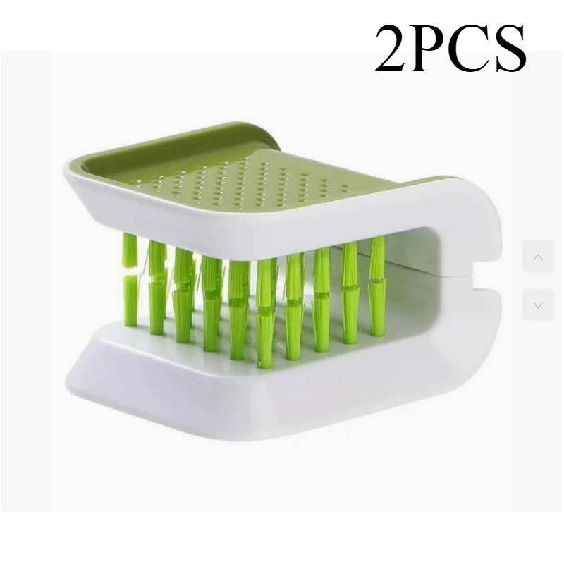 Car Interior Seat Belt Cleaning Special Tool Double-sided U Type Folding Tray Sponge Diamond Brush Seat Belt Handguard