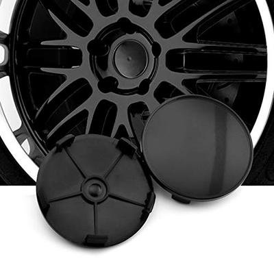 Wheel Center Caps, 69mm/64mm, 4 Pieces, Black, DIY Wheel Covers, Center Covers