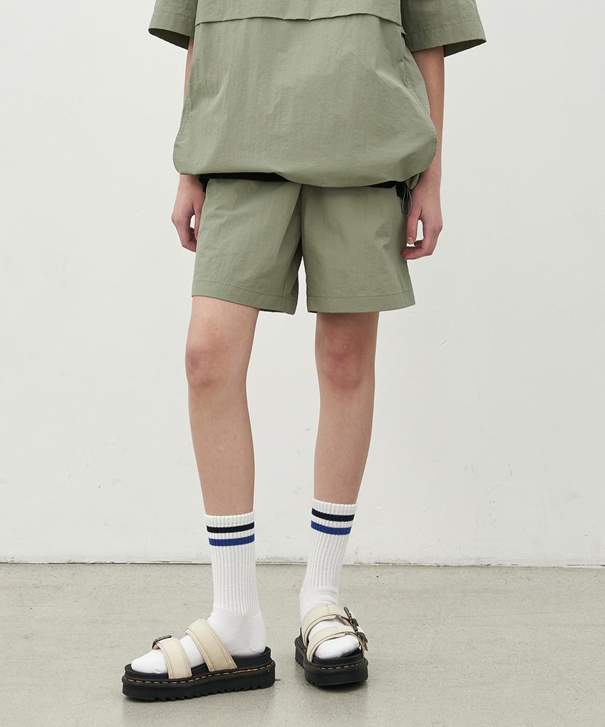 BASIC HOUSE Uni Nylon Shorts Khaki Lxhp3102