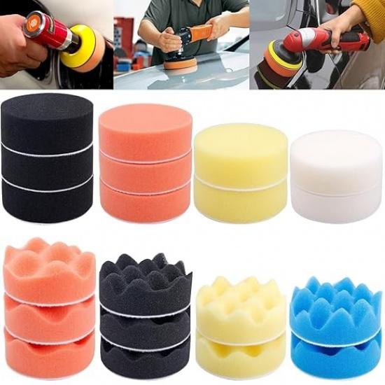 Polishing Pad, 31 Pcs 3 Inch Polishing Pad Kit, 3 Inch Buffing Pads for Drill Ad