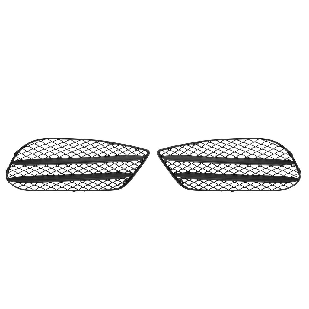 1 Pair Front Bumper Fog Light Grille Black Replacement For Benz E‑Class Coupe W207 A207 C207 AMG Line 2013 to 2016