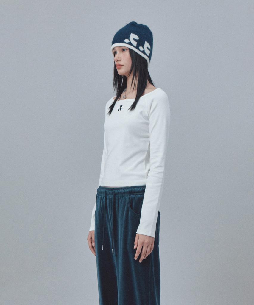 REST&RECREATION Reversible Knit Beanie - Navy
