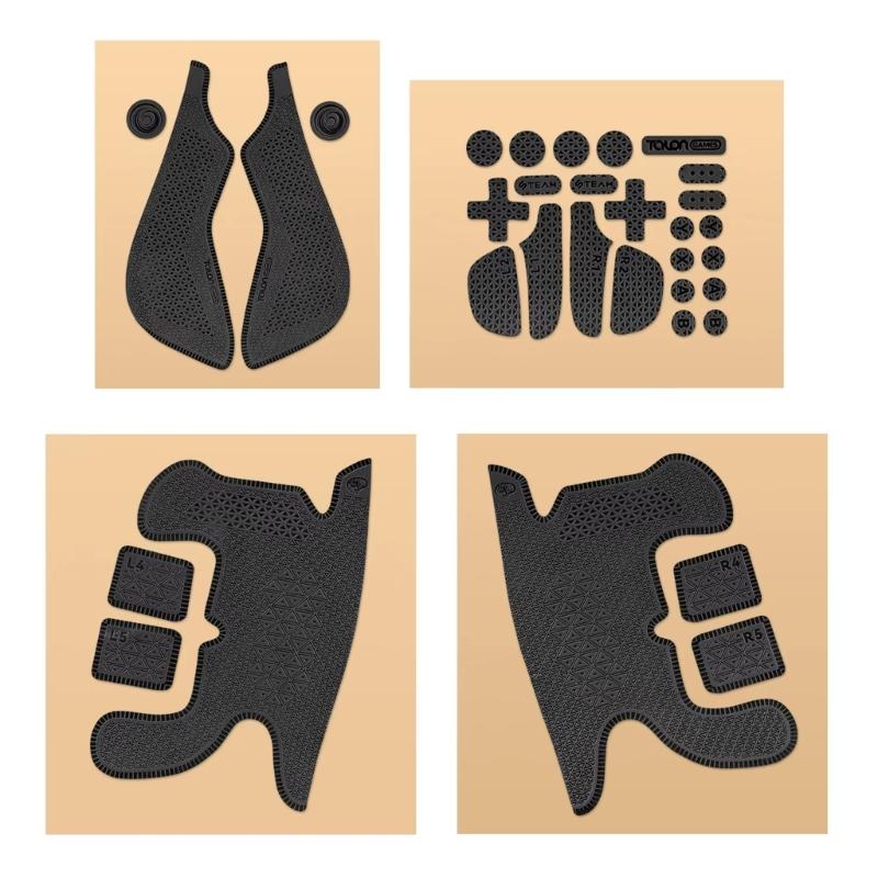 Stickers Professional for Controller Wireless Gaming Handle Grips Tape Buttons Sticker Game Accessories чёрный