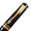 Very Good PARKER fountain pen Duofold Black GT International Early type  18K Used