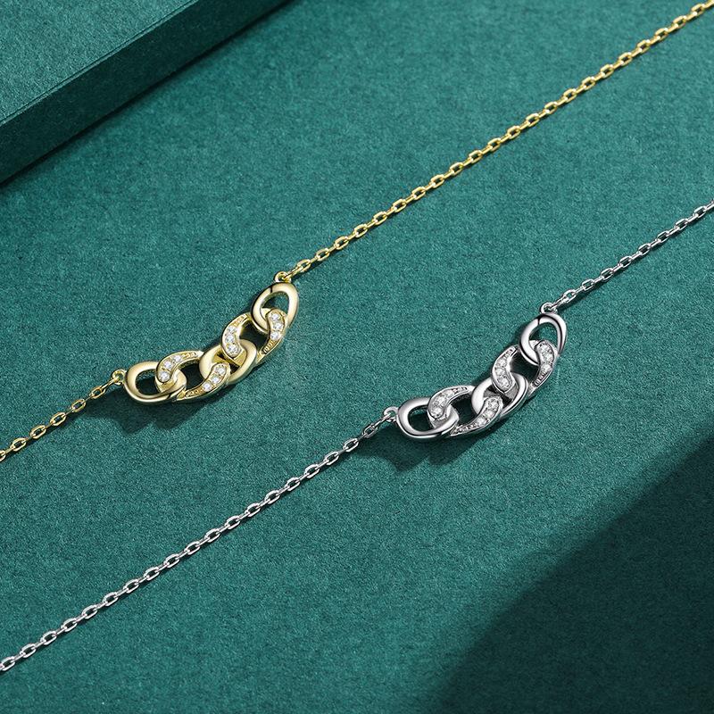 Tancise S925 Srebrny naszyjnik Moda damska Wszechstronny naszyjnik Moda prezent