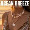 Bohemian Multi-layer Starfish Shell Pendant Necklace for Women Beach Imitation Pearl Metal Beads Choker Neck Chain Party Jewelry