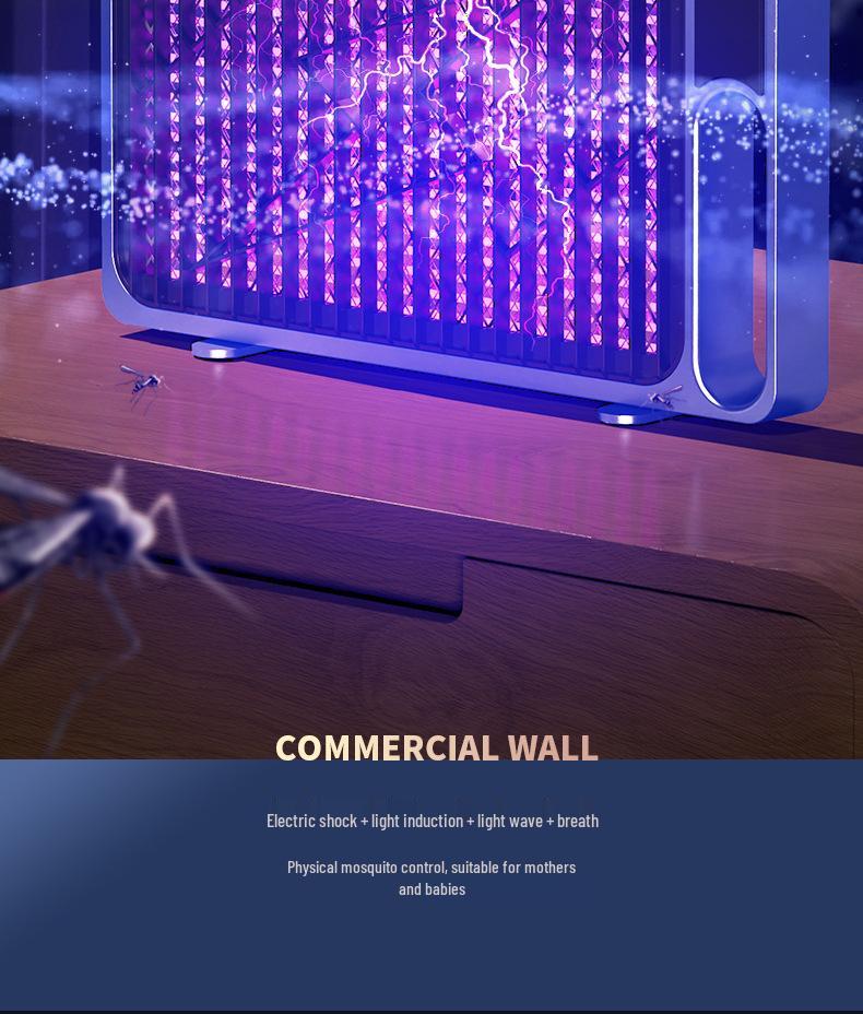 Wall-Mounted Electric Mosquito Killer Lamp with Outdoor Charging