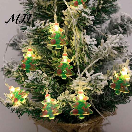 Creative Layout Holiday Props LED Christmas String Lights, Santa Claus/Snowman/Tree/Candy Cane Light, Decorative Cartoon Winter Seasonal Room