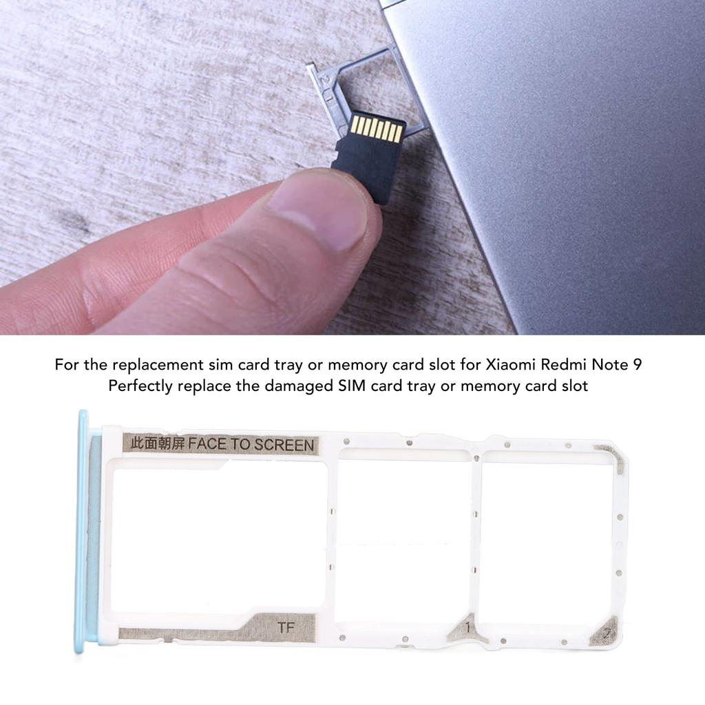 Replacement Sim Card Tray Memory Card Slot Holder with Eject Pin Brush for     Note 9