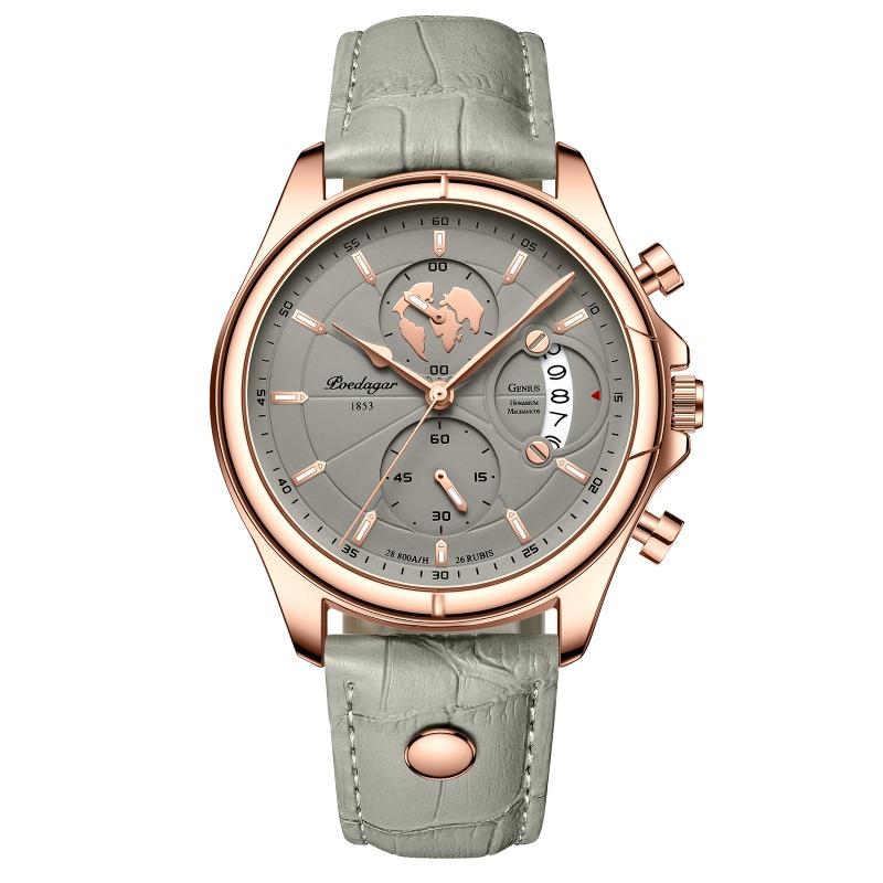 Top Brand Waterproof Multifunctional Luminous Men's Watch Fashion Business Calendar Watch