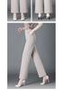 Plus Size Elastic Waist Casual Pants for Middle-aged and Elderly Women