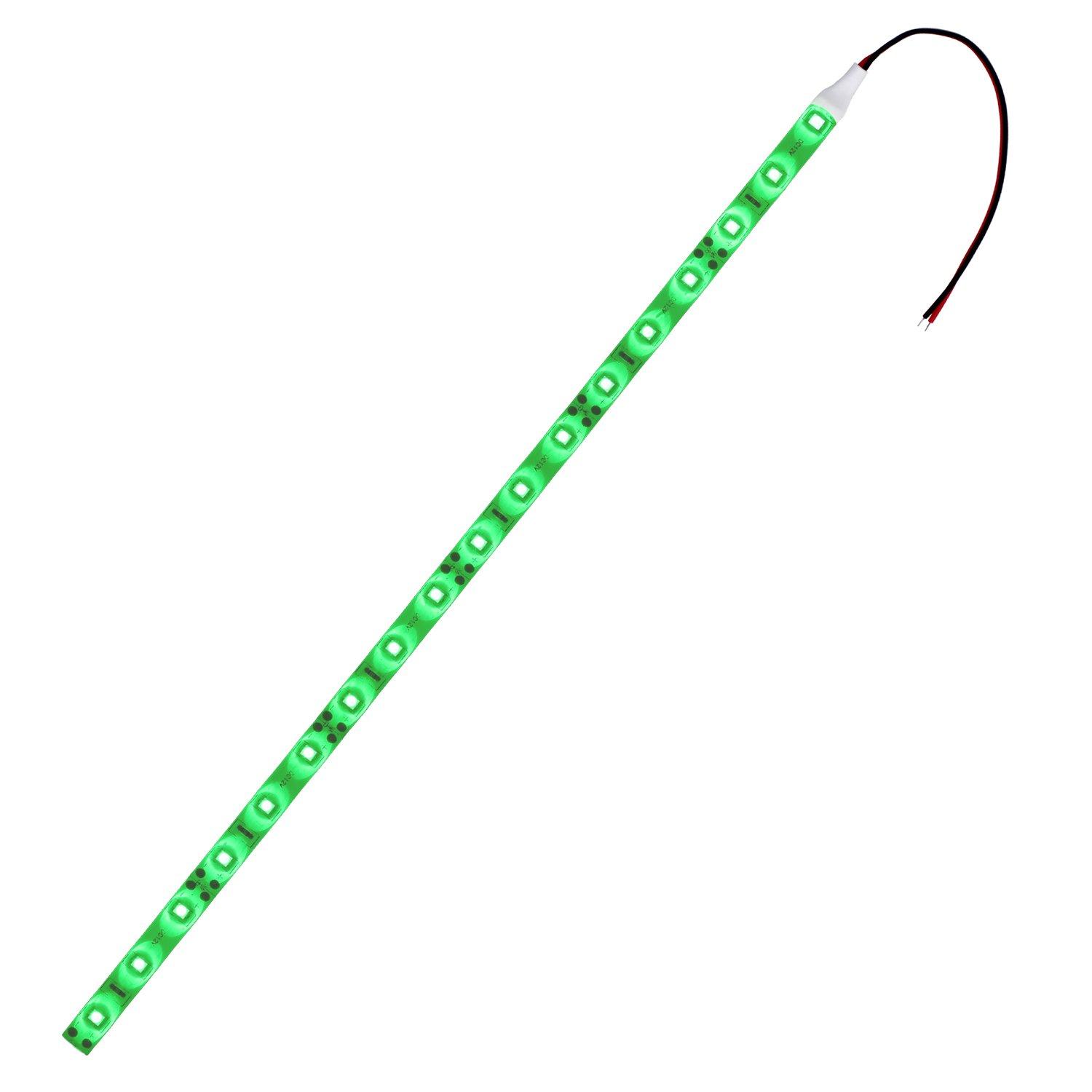 

[1 piece] LED tape light 12V waterproof 1 chip 100cm (white base) Luminous color: green