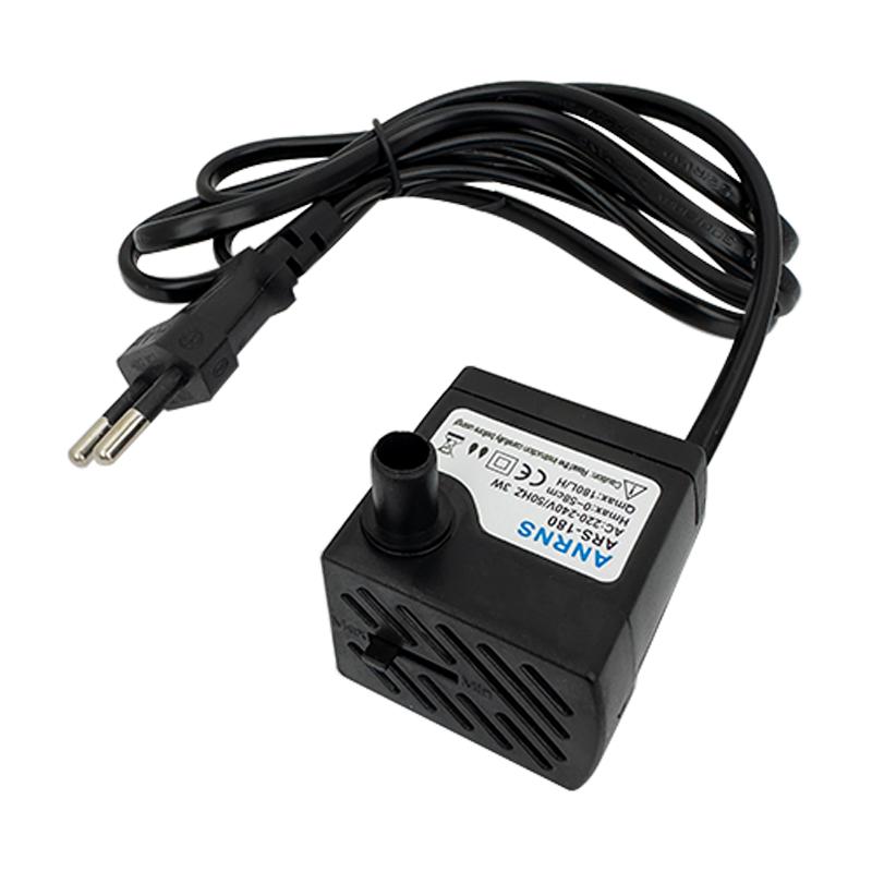 3W 180L/H AC 220V Water Pump Flow Rate Waterproof Brushless Pump Mini Water Filter Fish Tank Fountain Pump European Plug