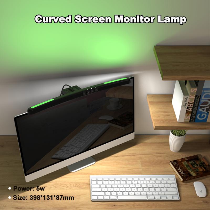 TB-301SFS 398mm RGB Effect Curved Monitor Hanging Light Bar No Flicker Touch Control Computer Screen Lamp