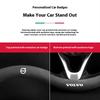 Transpirable y antideslizante Para Volvo S60 V50 XC40 XC60 XC70 XC90 S40 S90 C30 V40 V60 V90 Cubierta de Volante de Coche de Cuero Gamuzado