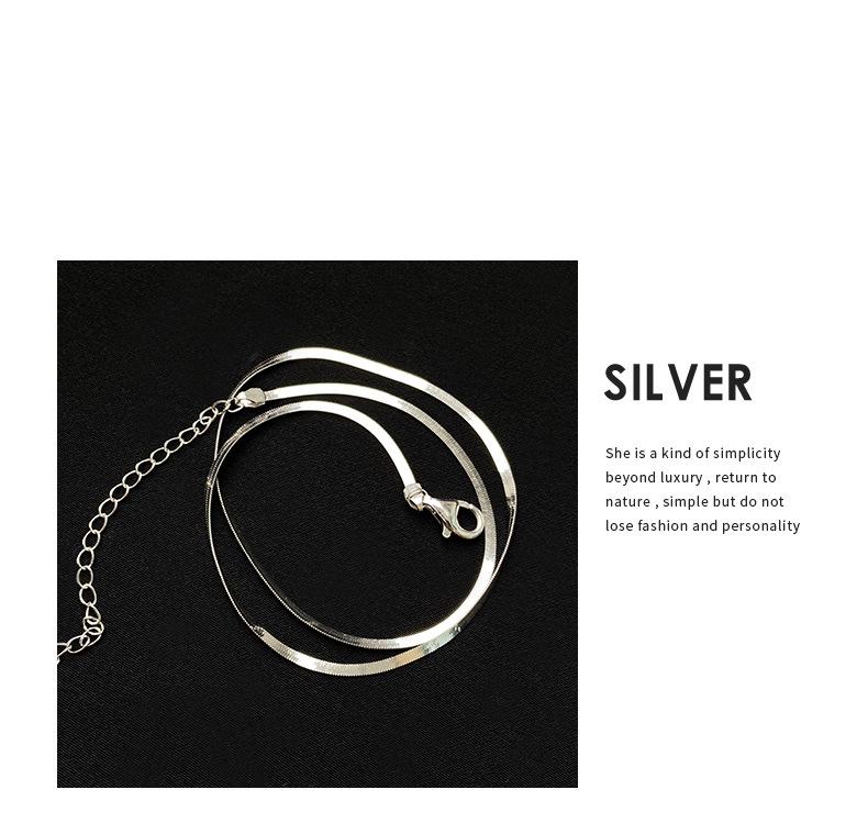 Collana Retro Osso di Serpente Coreana & Giapponese: Catena Clavicola da Donna Chic e Trendy Gioielli di Moda
