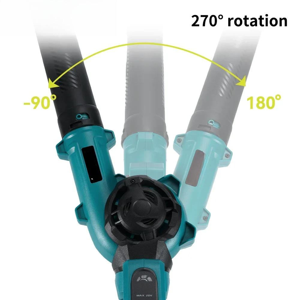 Cordless Portable Electric Blower 270° Rotation Adjustment Leaf Vacuum Dust Blower Courtyard Snow Cleaning Tools
