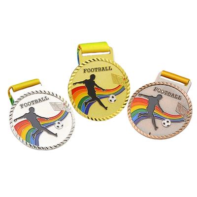 Soccer Medals for Kids and Adults Gold/Silver/Bronze Award Medals Party Favor Metal Prizes Awards for Football Games
