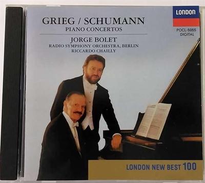 CD JORGE BOLETTO, GRIEG, SCHUMANN, RIC - Grieg, Schumann: Piano Concertos  POCL5055 Japan ObiClassical Used