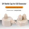 DIY CO2 Reactor Bottle Cap with Sealing Ring, Double-Head, Thickened for Experiments
